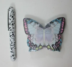 HBOT Butterfly NOTE SET sticky pad 75 sheet pen Lady Jayne - Picture 1 of 5