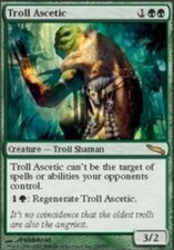 1x Troll Ascetic - Foil LP, English MTG Mirrodin
