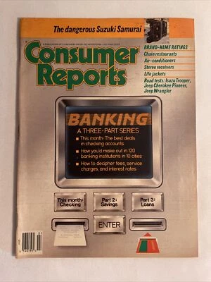 1988 July CONSUMER REPORTS Magazine, Banking: A Three Part Series (MH276) Foto 1 de 3