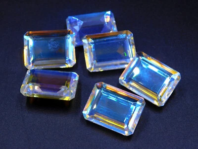 Flashing Mystic Topaz Octagon Cut Lot Lab Created Loose Gemstone 15x20 MM P-3301 - Image 1 of 4