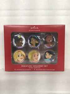 DISNEY PRINZESSIN MINIATUR ORNAMENT SET ~ 2022 Markenzeichen Wahrzeichen - Bild 1 von 1