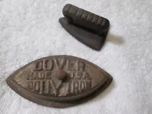 2 Muñecas Dover Dolly Planas Antigua Miniatura Miniatura Hierro Triste Tamaño - Imagen 1 de 7