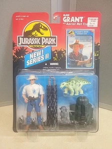 1993 Jurassic Park Series II  Alan Grant Figure with Aerial Net Trap Sealed NEW - Picture 1 of 6