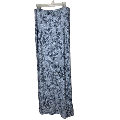 Genevieve серый макси длина цветочный печать 90-х Y2K эластичной юбка размер маленький - Изображение 1 из 4