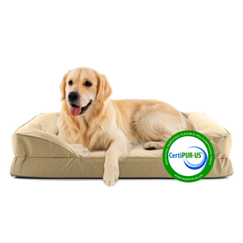 LUMALAND Hundebett Hundekissen Gr. L 110x75 cm Indoor Outdoor Bezug waschbar