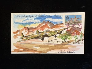 SEPT 3 1991 FDC #2559  WILD HORSE CACHET P38 TRAINING BEGINS WILLIAMS AIR BASE - Picture 1 of 2