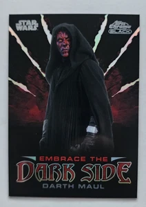 2024 Topps Cromo Negro Star Wars Darth Maul #ED-6 Abraza el Lado Oscuro - Imagen 1 de 2
