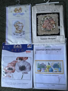 Kreuzstich Sets Konvolut 4 DMC Floral Forever Friends Geburtstag E144 - Bild 1 von 9