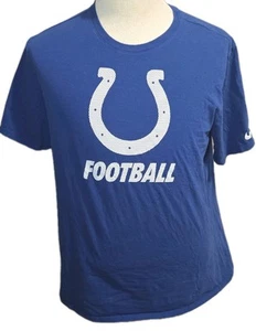 Mens NFL Nike Training Indianapolis Colts T Shirt Sixe 2XL BLUE WHITE - Picture 1 of 7