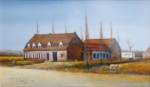 Hsp Sign Jean Marie Lamare 1984 Landschaft Rural Farm , Leon Lampe Fantastisches - Foto 1 di 6