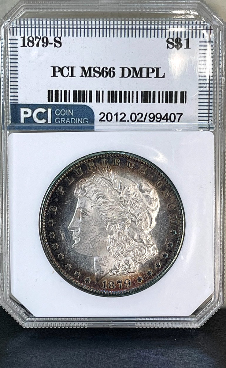 1879 S モルガン銀貨 UNC DETAILS 1879-S $1 (Regular Strike) Morgan Dollar - PCGS CoinFacts