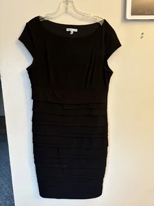 SANDRA DARREN women's black dress size 16 excellent condition - Picture 1 of 2