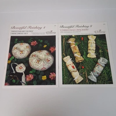 Victoria Sampler Sweetheart Roses + Christmas Crackers Cross Stitch Lot - Image 1 of 4