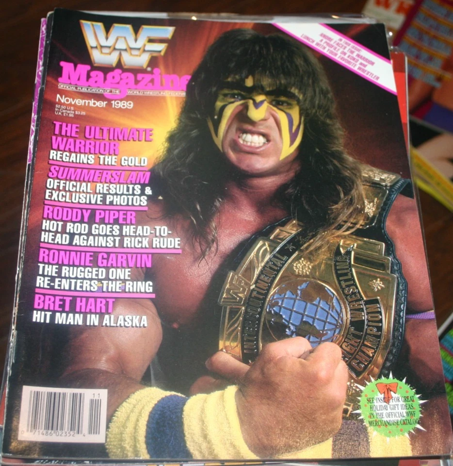 WWF Magazine November 1989 THE ULTIMATE WARRIOR - Image 1 of 1