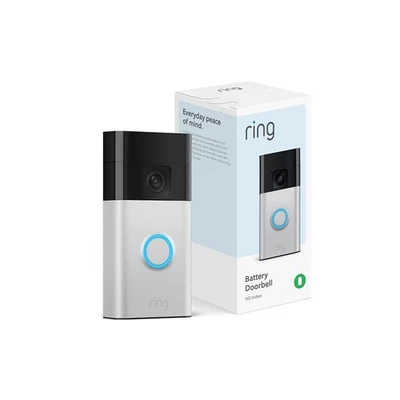 Ring Battery Doorbell Head-To-Toe Video Live View Two-Way Talk Motion Detection - Image 1 of 4