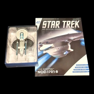 Eaglemoss Star Trek Collection #40 U.S.S, ENTERPRISE NCC-1701-B With Magizine  - Picture 1 of 5