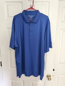 Bobby Jones Polo Golf Shirt X-H20 Men's Size XXL Dark Blue Preowend - Picture 1 of 3