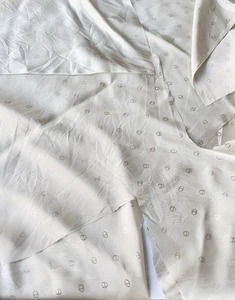 Vintage Christian Dior Monogramm Rest 3 Stück All Over Logo Stoff seidig weich - Bild 1 von 24