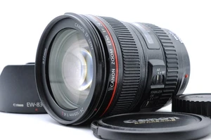 Excellent+5 Canon EF 24-105mm f/4 L IS USM Zoom Lens for Canon EOS SLR w/ Hood - Picture 1 of 24
