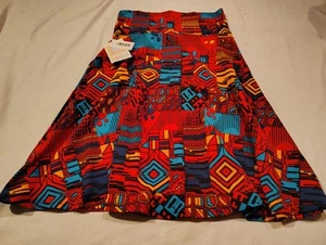 LuLaRoe Azure Skirt NWT Size M Medium NEW Abstract Mod 1960s Style Colorful  - Picture 1 of 4
