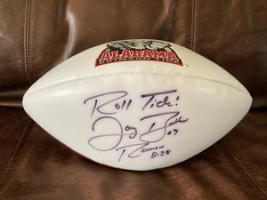Jay Barker Autographed Football Alabama Crimson Tide #7 QB 1992 Roll Tide! - Picture 1 of 11