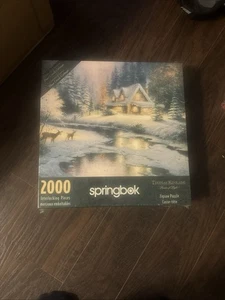 Springbok Thomas Kinkade Deer Creek Cottage Jigsaw Puzzle 2000 Pieces NEW Sealed - Picture 1 of 1