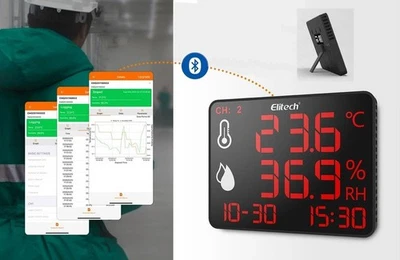 Datenlogger Temperatur Feuchte fernfühler 1 / 2 Sensor USB PDF Bericht APP APK - Bild 1 von 4