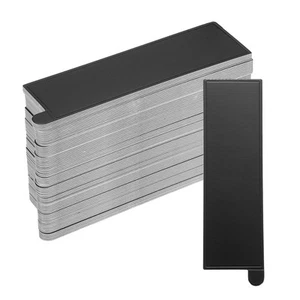 200pcs Mini Cake Boards, Mousse Cake Cardboards Rectangle for Cupcakes(Black) - Picture 1 of 5