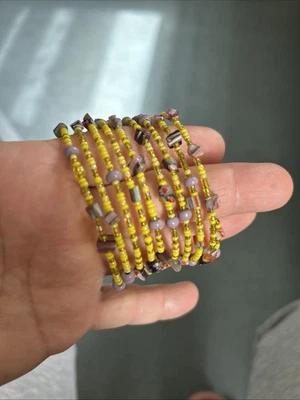 Perlenarmband Memory Damen mehrreihig/bunt selbstgemacht neu - Bild 1 von 4