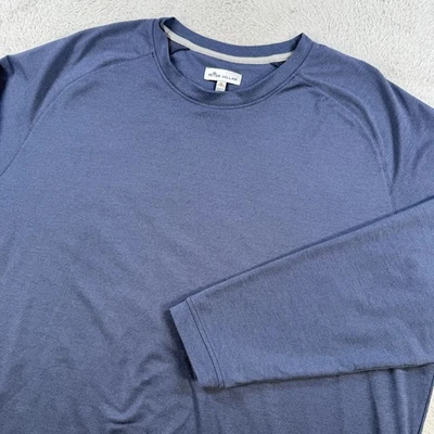 Peter Millar Sweatshirt Mens XL Blue Cradle Performance Crewneck Golf Stretch - Image 1 of 4