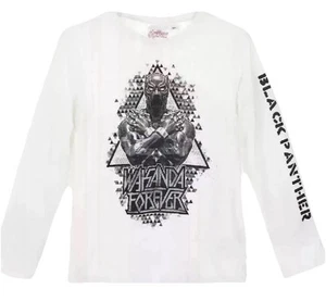 AVENGERS 116 SHIRT BLACK PANTHER WEIß LANGARM MARVEL SPIDERMAN CAPTAIN AMERICA - Bild 1 von 10