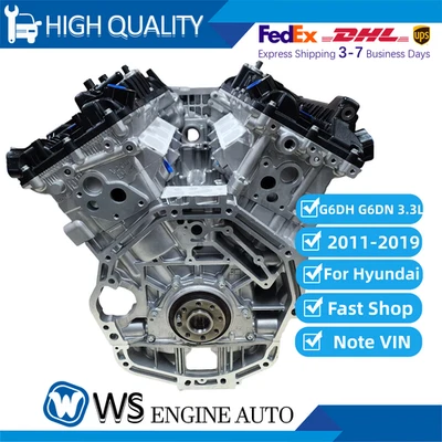 Conjunto de motor para Hyundai Santa Fe Azera Kia Sorento G6DH G6DN 3,3 L V6 2011-19 Foto 1 de 4