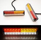 Thin Rear Tail LED Lights 4 functions x 2 Truck Lorry Chassis Bus Camper Van Car