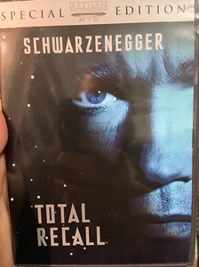 Total Recall region 1 DVD (1990 Arnold Schwarzenegger movie) Artisan DVD release - Picture 1 of 2
