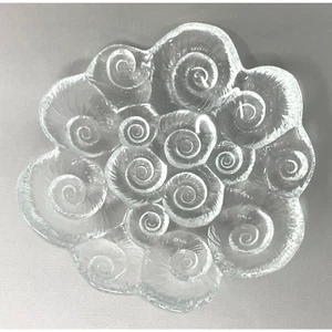 Royal Copenhagen Meeresschnecke Kristall Schale pro Lütken Nautilus Muschel Kunstglas - Bild 1 von 5