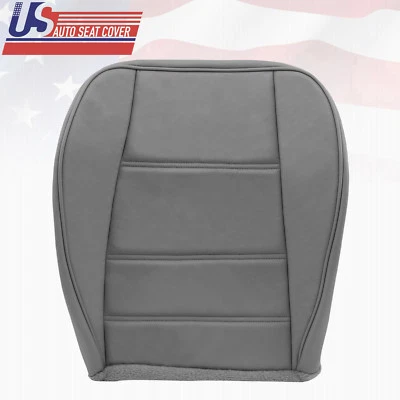 Ford Mustang V6 2002 2003 2004 cubierta de asiento de cuero inferior del lado del conductor delantero gris Foto 1 de 4