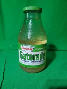 Vintage Gatorade Glass Bottle 1969 Stockley Van Camp 32 oz. FULL - Picture 1 of 8