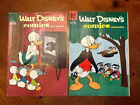Lot of 2 Walt Disney Comics,  #224 & #220 Vintage/Walt Disney Productions.