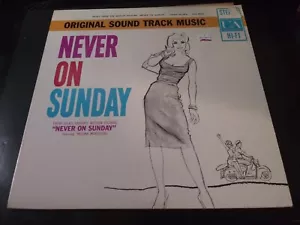 Never On Sunday (Movie Soundtrack) VG+ Original DG United Artists LP Record 1960 - Imagen 1 de 4