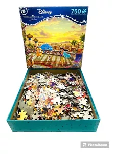 Puzzle Disney Thomas Kinkade ""Jasmine Dancing in the Desert Sunset"" Ceaco 750 pz - Foto 1 di 8