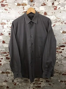 DKNY Grey Shirt Long Sleeve Men’s Size XL 17 Collar 43 Front Pocket - Picture 1 of 8