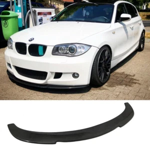 Alerón labial de parachoques delantero estilo M E87 H de fibra de carbono para BMW Serie 1 07-11 - Imagen 1 de 6