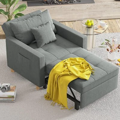 YODOLLA Schlafcouch 3-in-1 Schlafsessel Sofa mit schalaffunction Möbel Sessel - Bild 1 von 4
