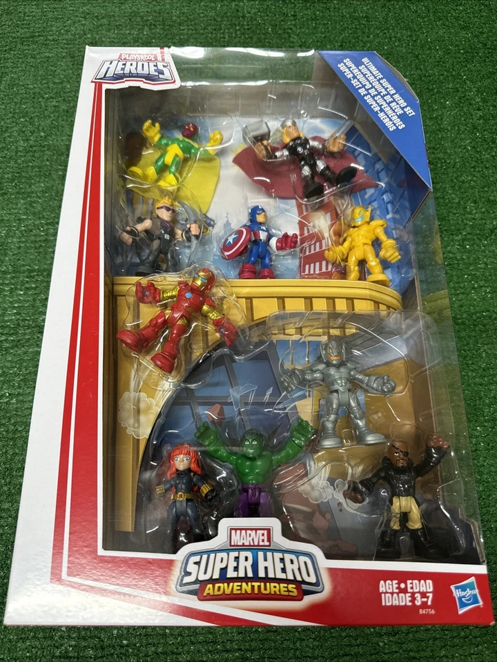 Figura de acción Marvel Super Hero Adventures Ultimate Super Hero paquete de 10 Foto 1 de 4