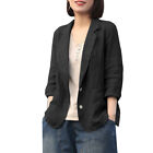 Autumn Womens Long Sleeve Tops Blazer Suit Casual Baggy Coat Jacket Outwear Uk
