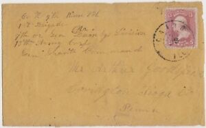 CIVIL WAR Cover from Soldier in 4th MINNESOTA Infantry CAIRO IL TO COVINGTON PA