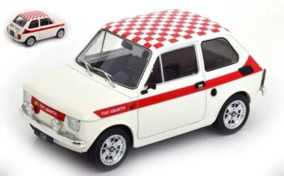 MODELLINO AUTO STATICO DIECAST MODEL CAR FIAT 126 ABARTH 1972 BIANCO SCALA 1:18 - Immagine 1 di 4