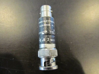 KINGS 6dB 2 Watt Fixed Attenuator BNC (M-F) 1790-2-M06 — 第 1/2 张图片