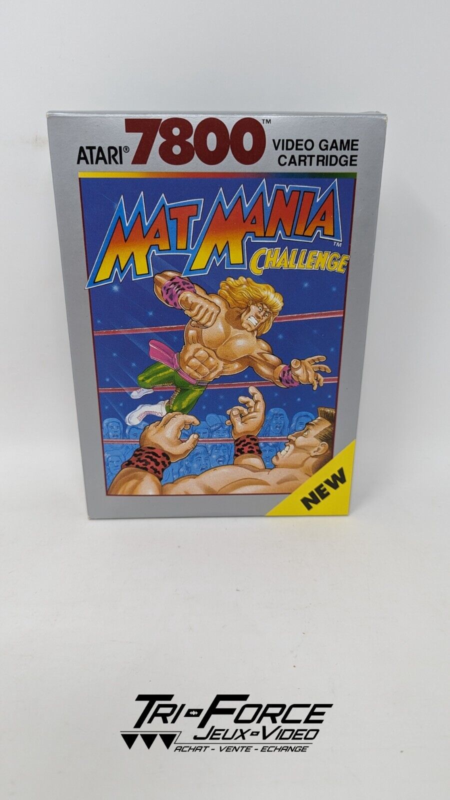 Mat Mania Challenge Atari 7800 BOX ONLY Authentic Free shipping !