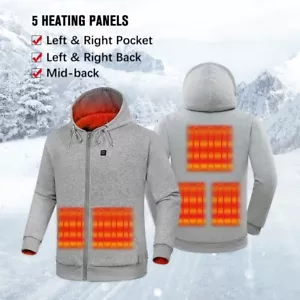 XL-Electric Heated Hoodie sweatshirt – Rechargeable Sweatshirt-Battery Included - Picture 1 of 24